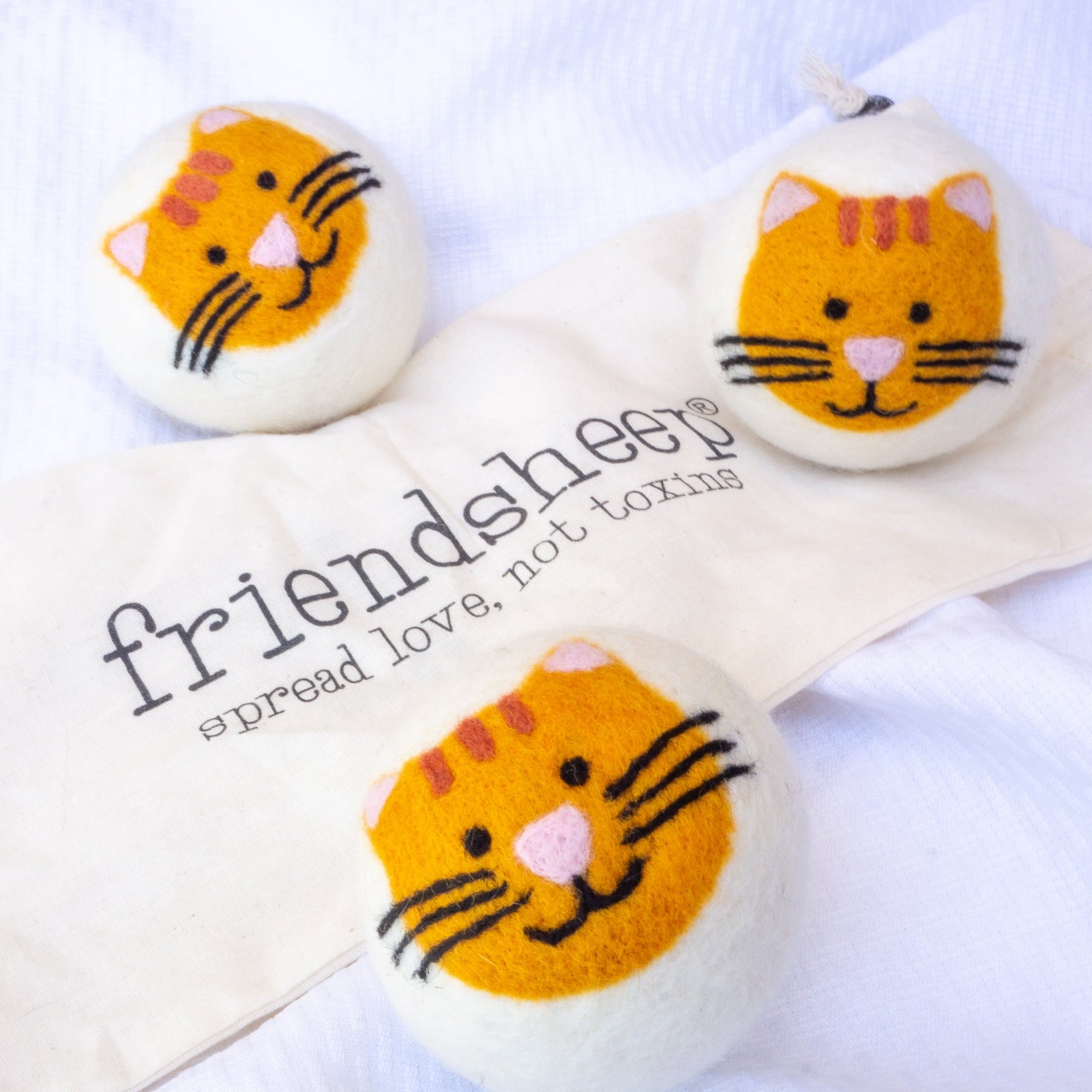 Friendsheep Eco Dryer Balls Cat Trio - Limited Edition