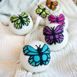Friendsheep Eco Dryer Balls Kaleido Monarchs Rainbow Butterflies