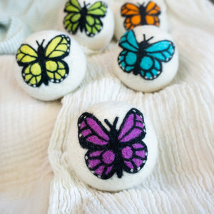 Friendsheep Eco Dryer Balls Kaleido Monarchs Rainbow Butterflies