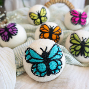 Friendsheep Eco Dryer Balls Kaleido Monarchs Rainbow Butterflies