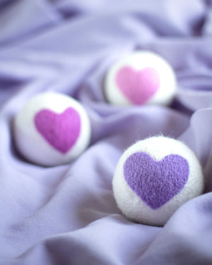Friendsheep Eco Dryer Balls Lovely Day (Pink Hearts) Trio