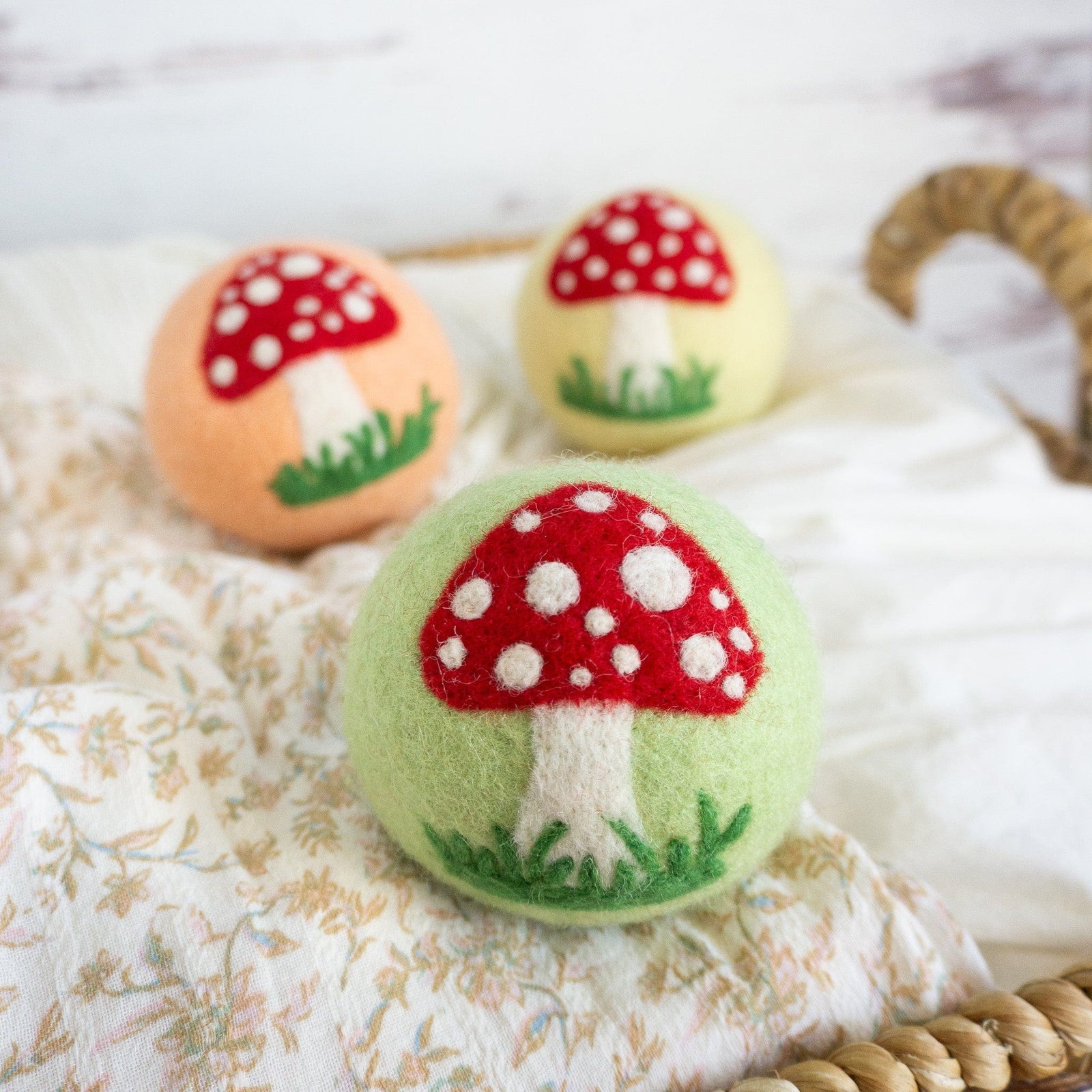 Friendsheep Eco Dryer Balls Meadow Mushroom Trio - Limited Edition