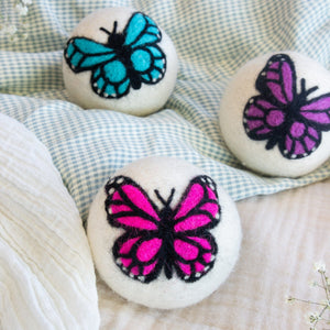 Friendsheep Eco Dryer Balls Moon Monarchs Butterfly Trio