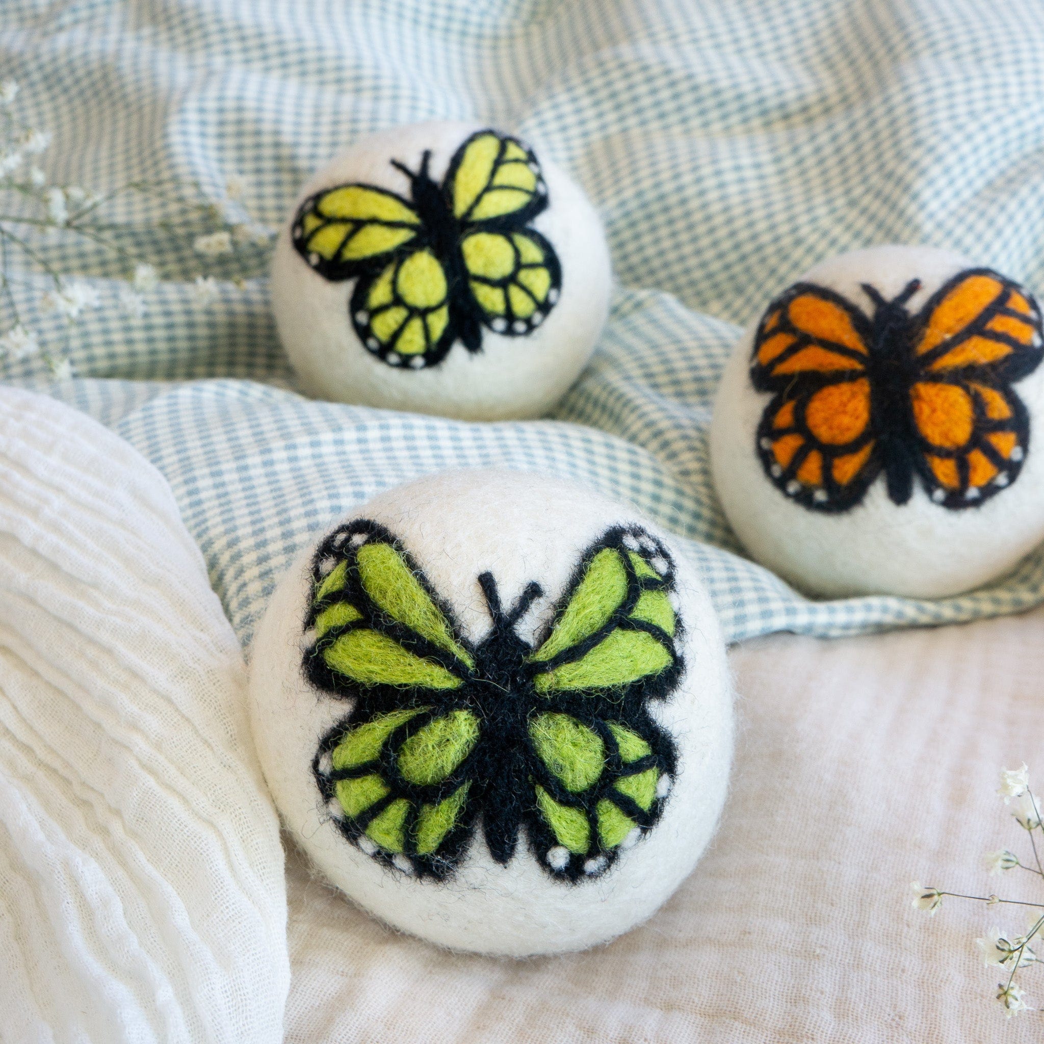 Friendsheep Eco Dryer Balls Sun Monarchs Butterfly Trio