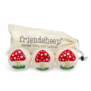 Friendsheep Eco Dryer Balls White Mushroom Trio
