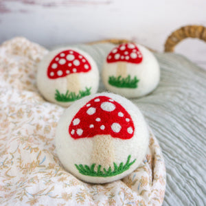 Friendsheep Eco Dryer Balls White Mushroom Trio