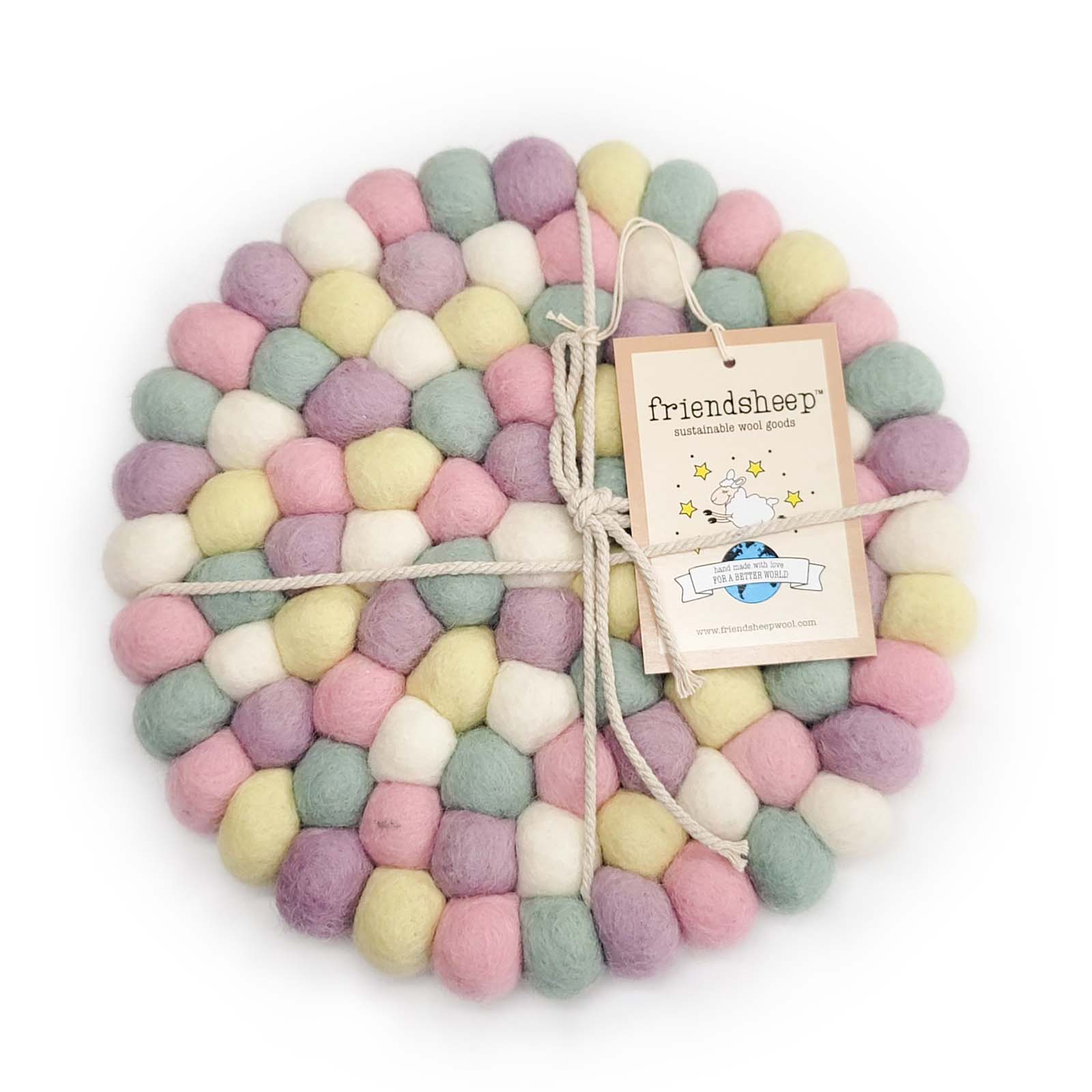 Friendsheep Coaster Eco Trivet Cotton Candy Eco Coasters