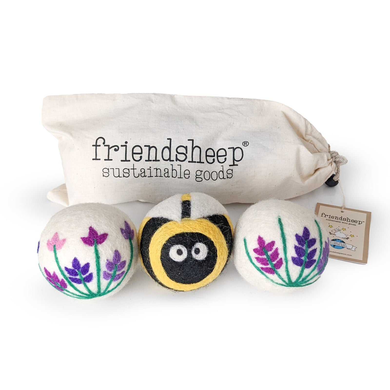 Friendsheep Eco Dryer Balls Flower Fields