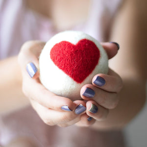 Friendsheep Eco Dryer Balls Heart Trio