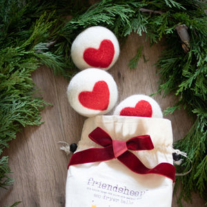 Friendsheep Eco Dryer Balls Heart Trio