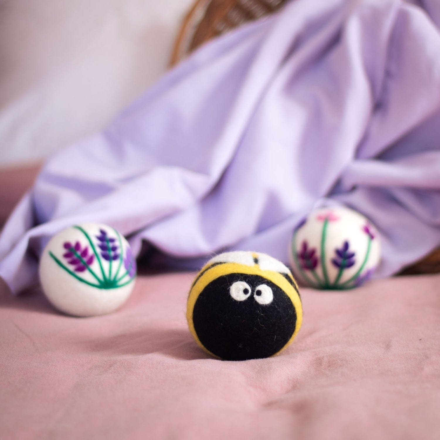 Friendsheep Eco Dryer Balls Lavender Fields Bee