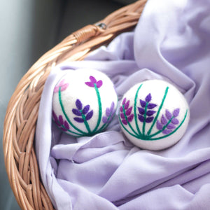 Friendsheep Eco Dryer Balls Lavender Fields Ladybug