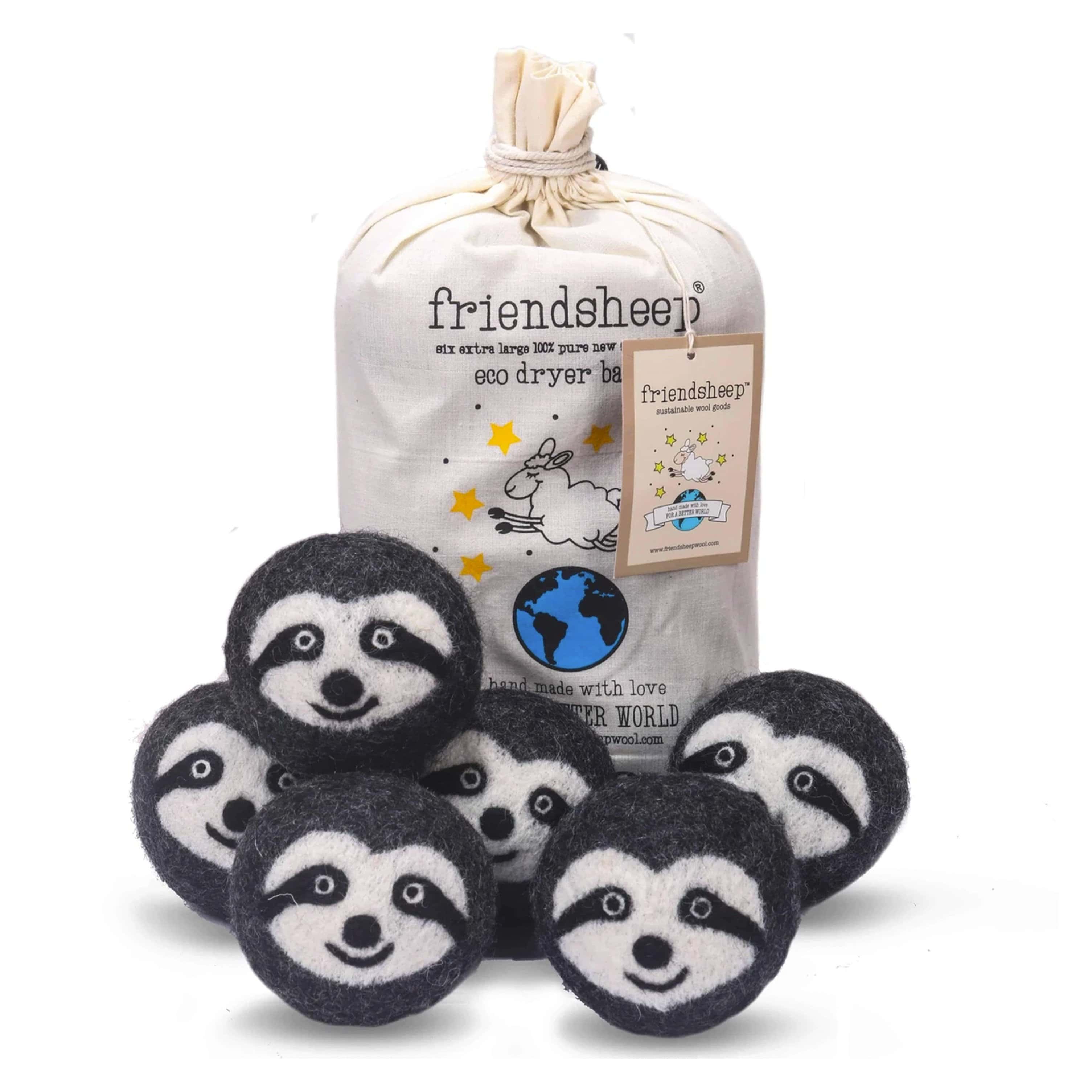 Friendsheep Eco Dryer Balls Sloth Squad Eco Dryer Balls