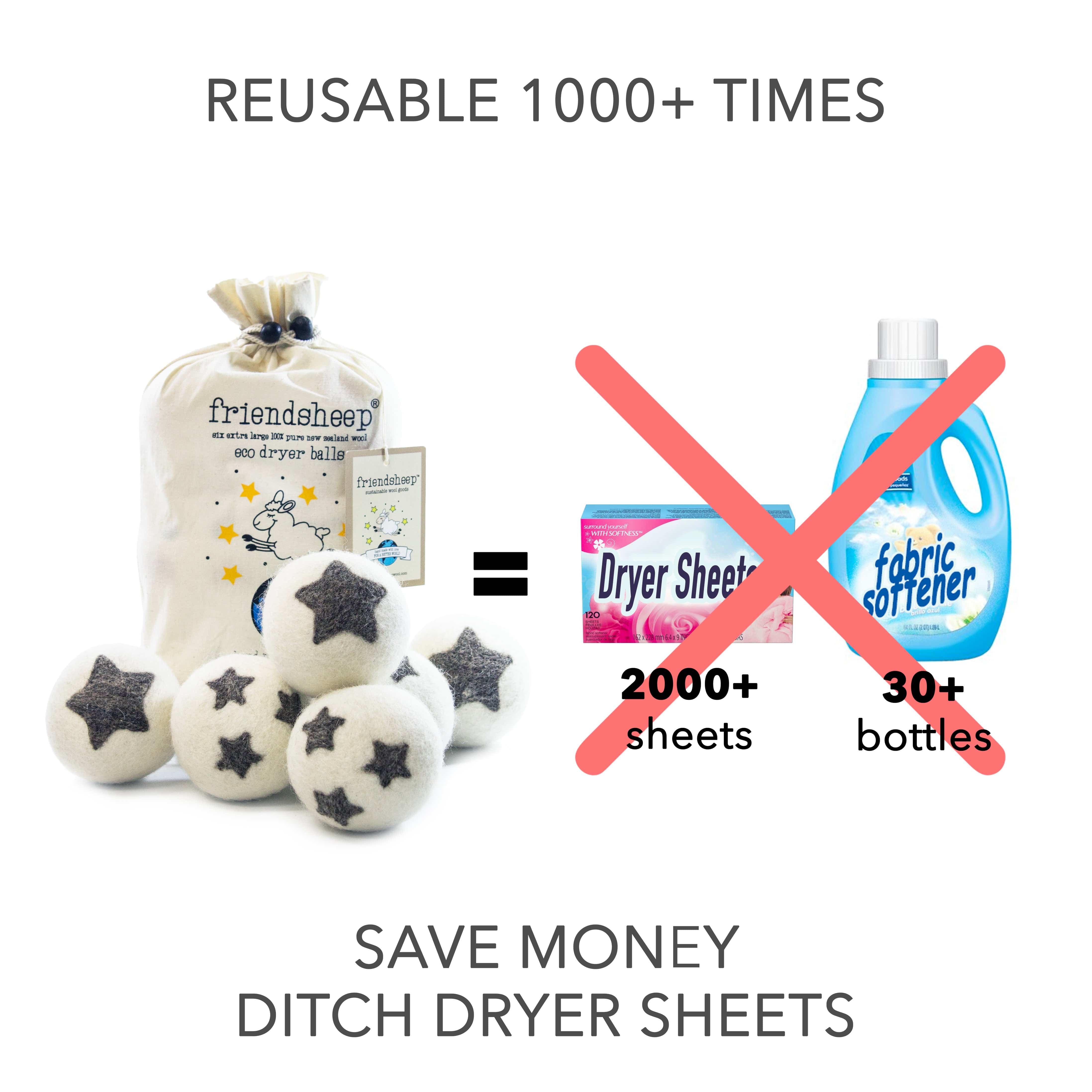 Friendsheep Eco Dryer Balls Stars Galore