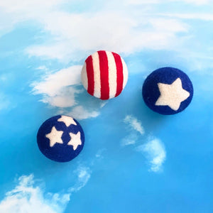 Friendsheep Eco Dryer Balls Stars & Stripes Eco Dryer Balls - Limited Edition