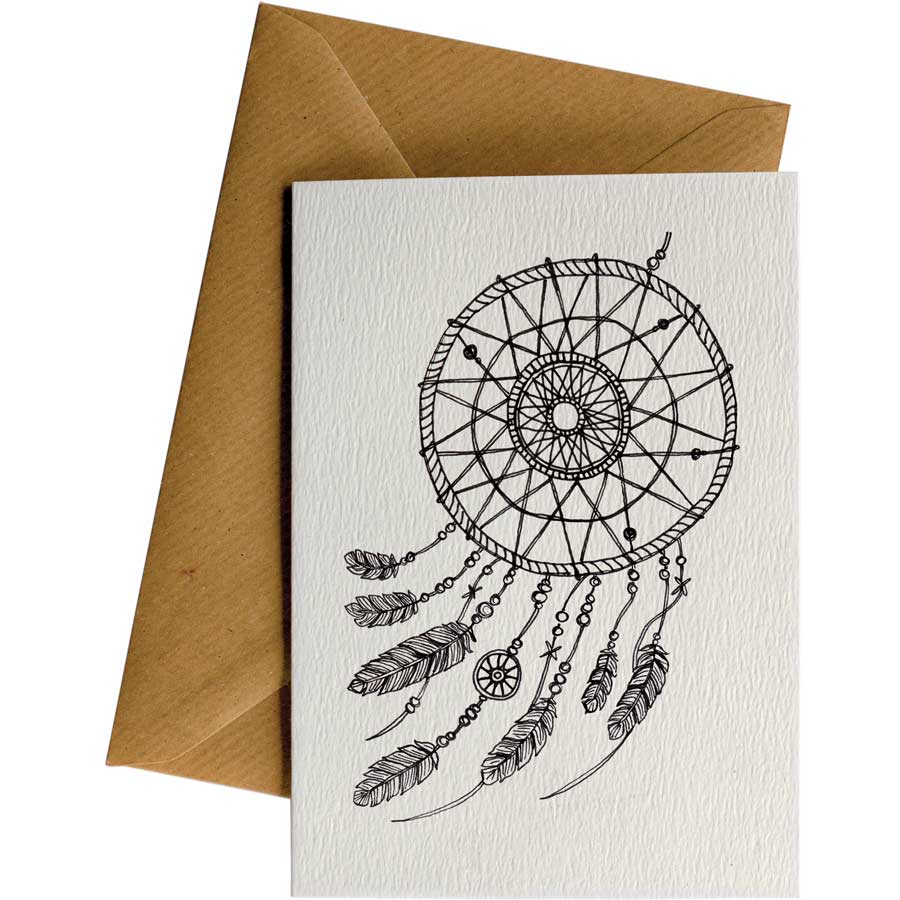 Friendsheep Sustainable Goods greeting_card Dream Catcher - Greeting Card