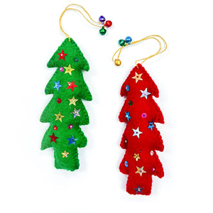 Friendsheep Sustainable Wool Goods Green Pine Tree - Unique