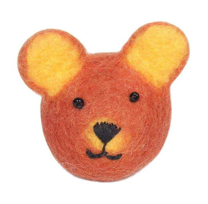 Friendsheep Sustainable Wool Goods Pet Toys Luke the Bear