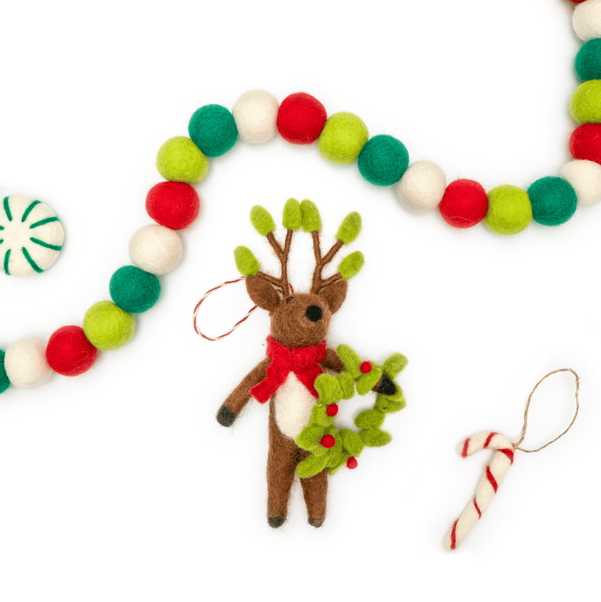 Friendsheep Andy the Wreath Deer Eco Ornament