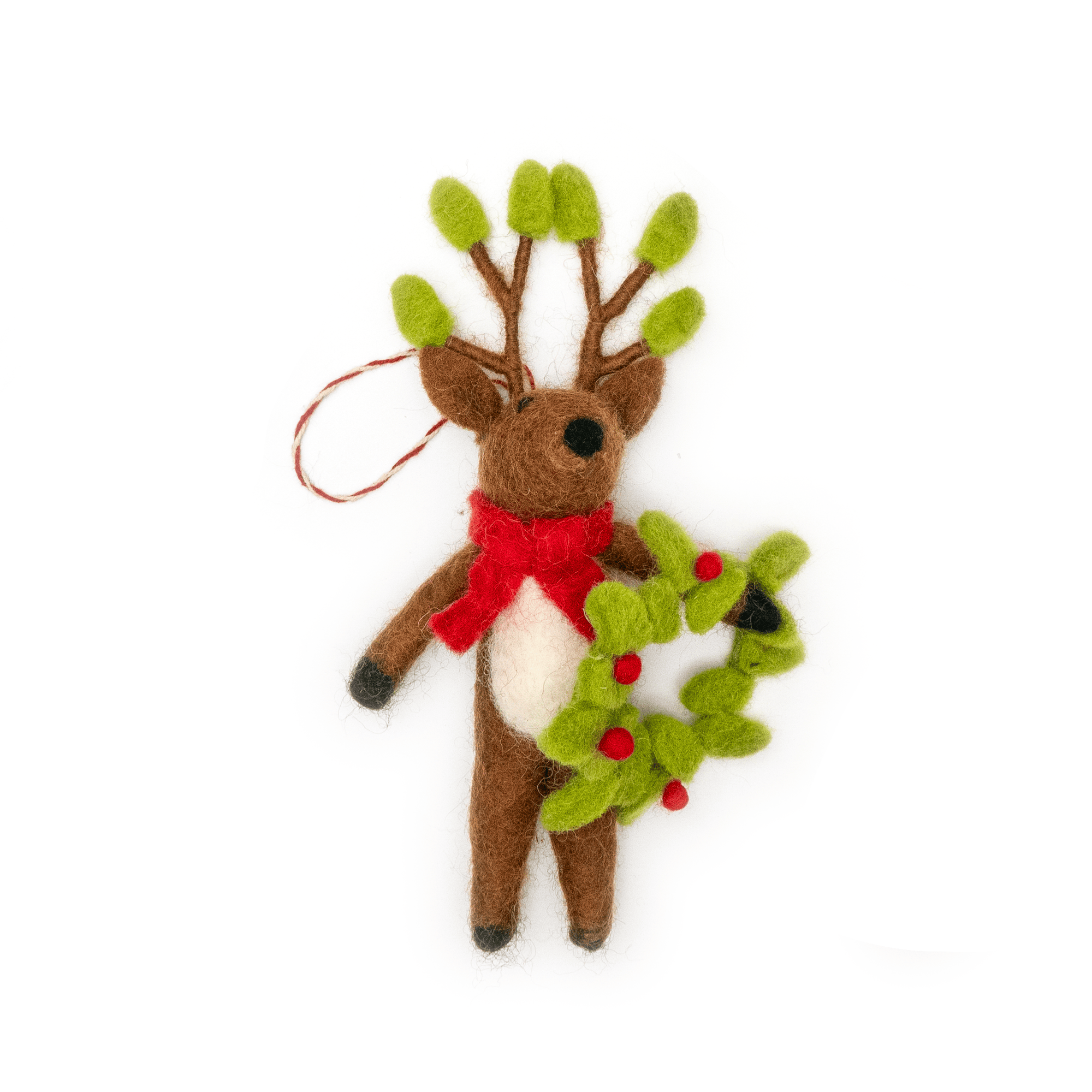 Friendsheep Andy the Wreath Deer Eco Ornament