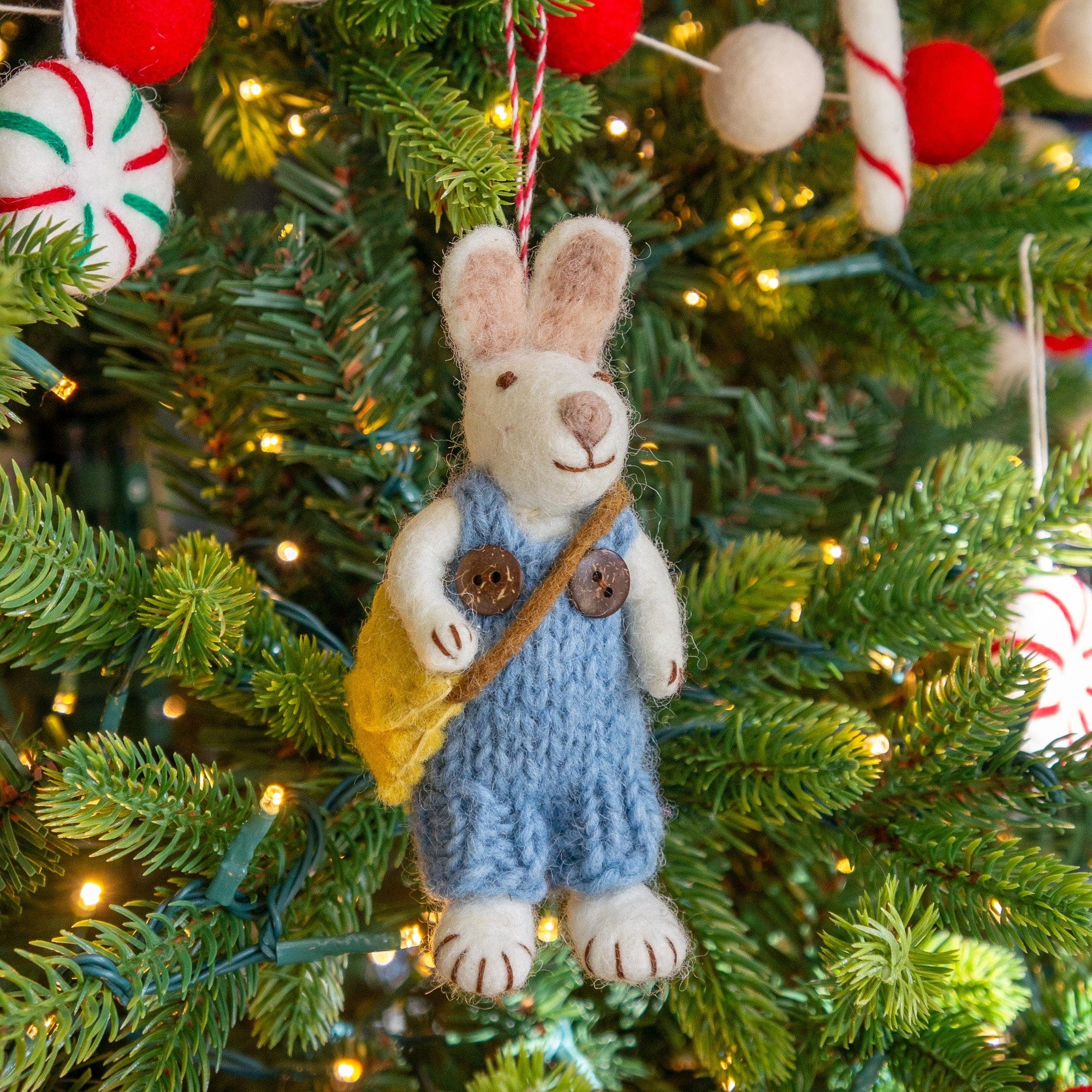 Friendsheep Bean the Jumper Bunny Eco Ornament