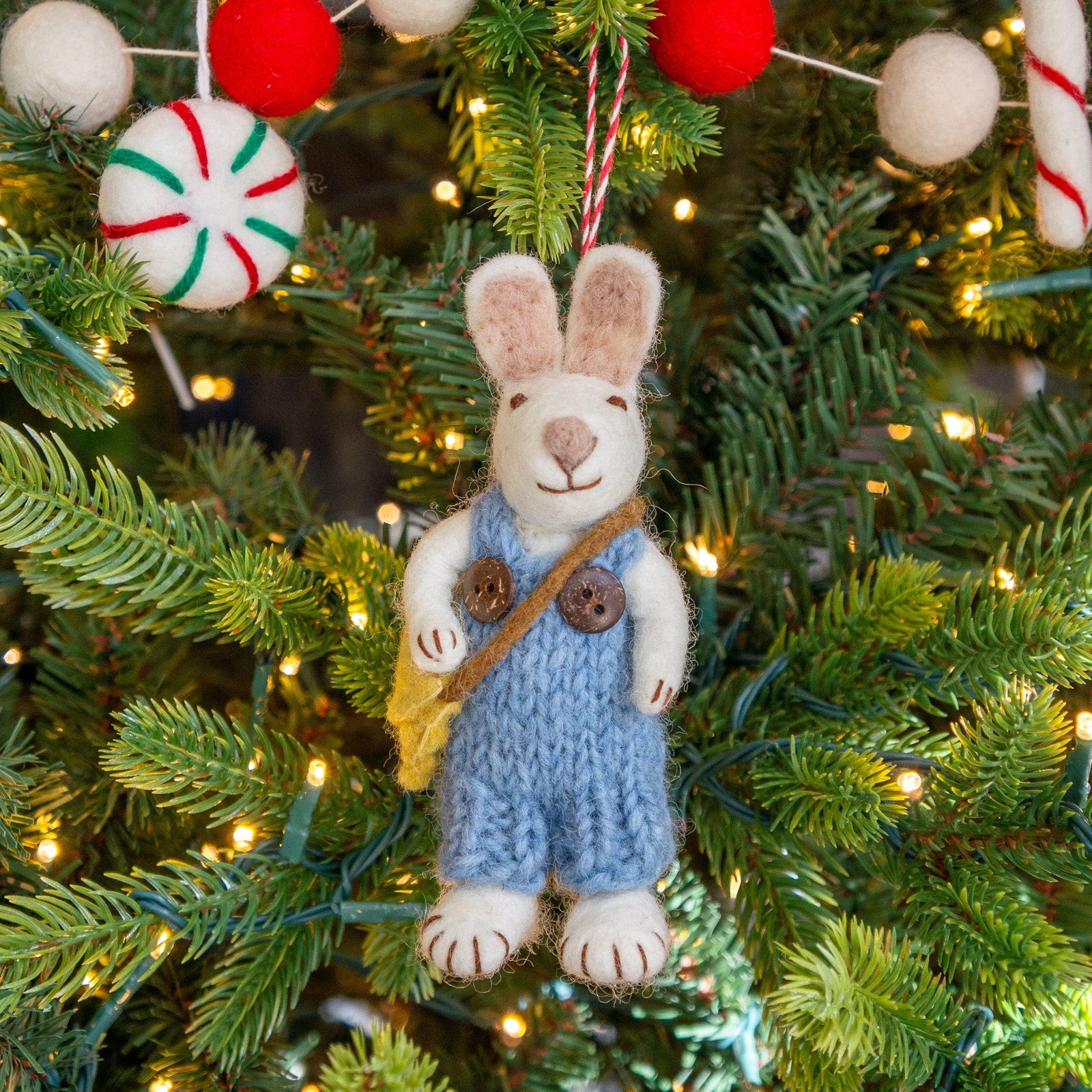 Friendsheep Bean the Jumper Bunny Eco Ornament