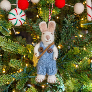 Friendsheep Bean the Jumper Bunny Eco Ornament