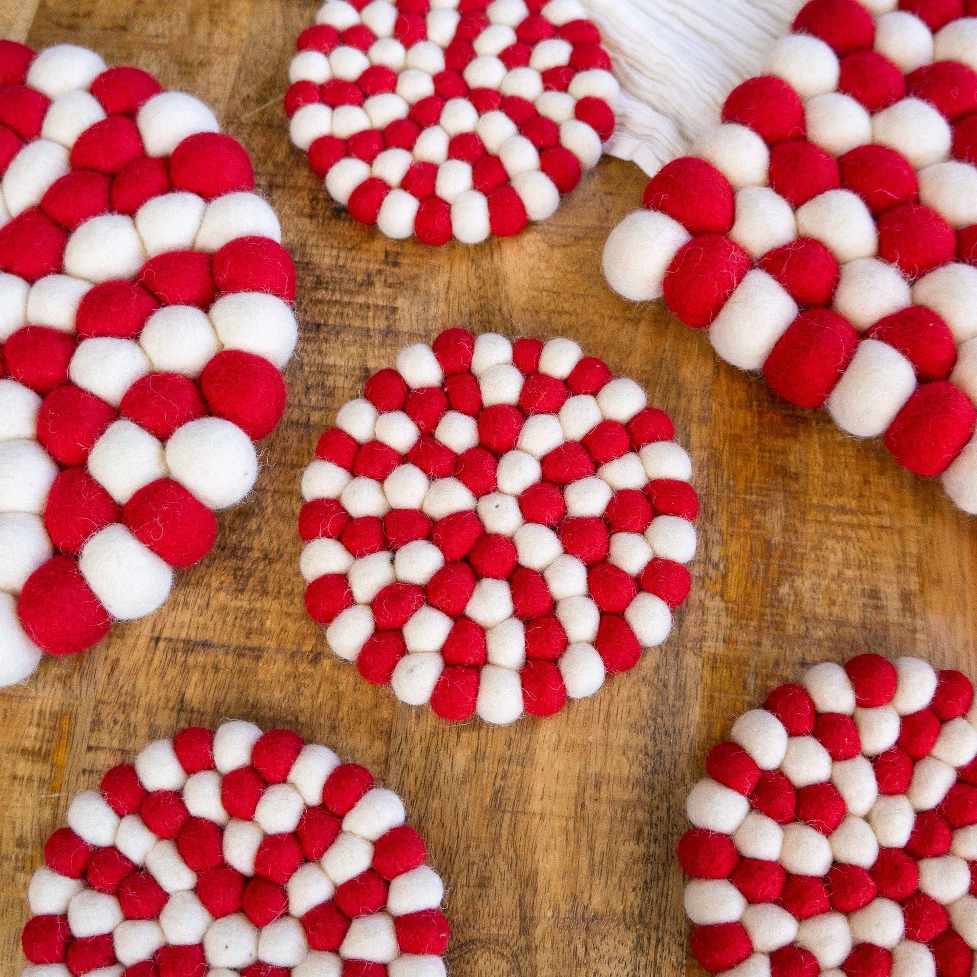 Friendsheep Coaster Candy Cane Eco Coasters & Trivet