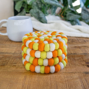 Friendsheep Coaster Candy Corn Eco Coasters & Trivet