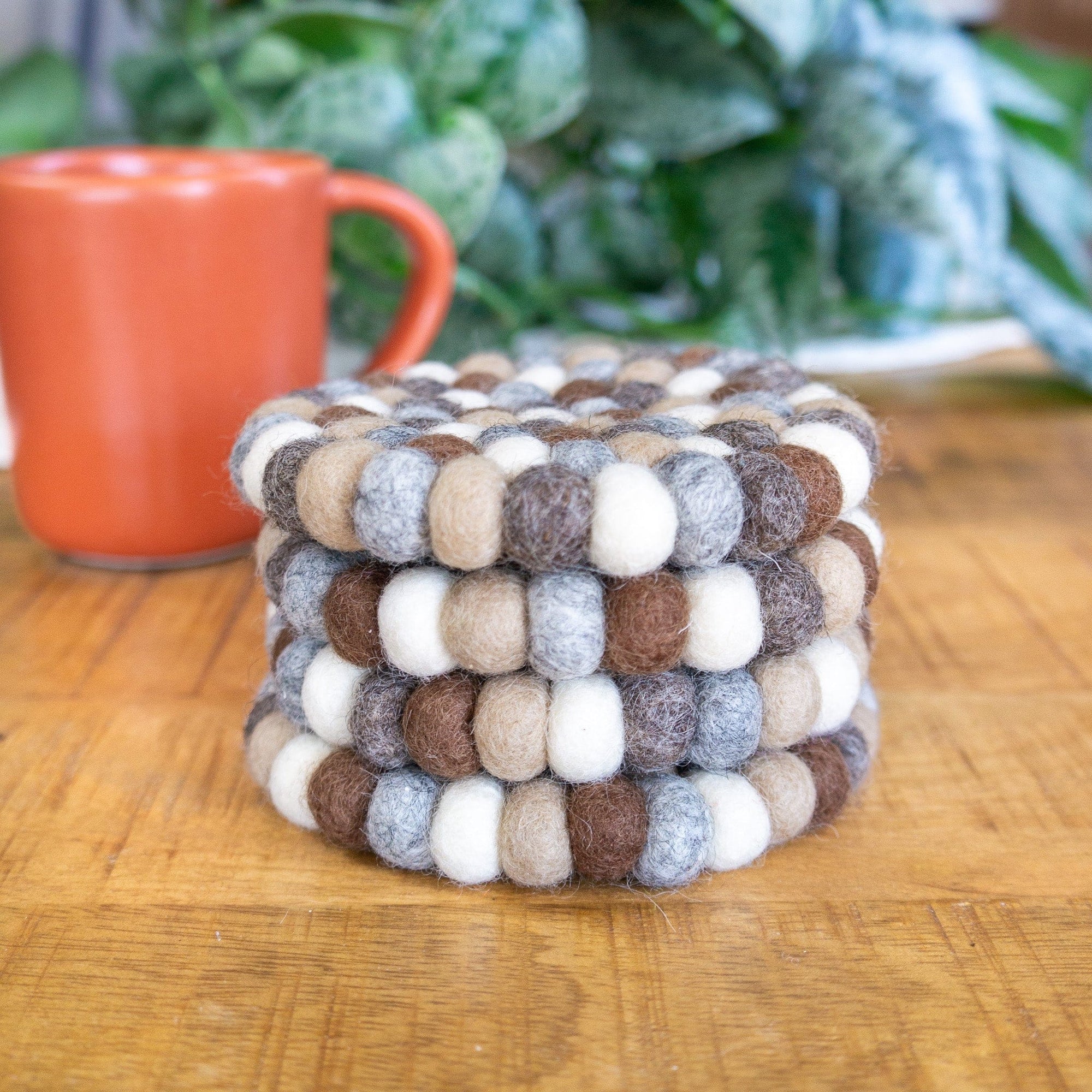 Friendsheep Coaster Earth Tones Eco Coasters & Trivet