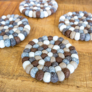 Friendsheep Coaster Earth Tones Eco Coasters & Trivet
