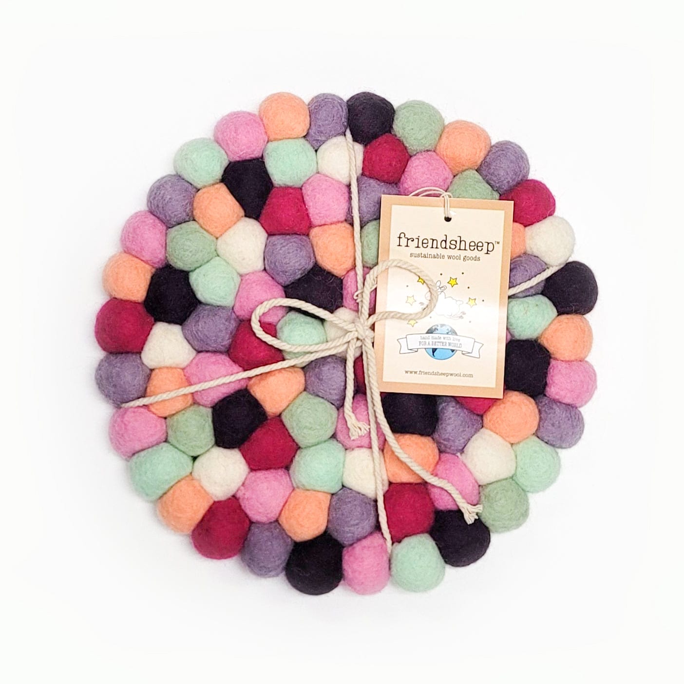 Friendsheep Coaster Eco Trivet Macarons Eco Coasters