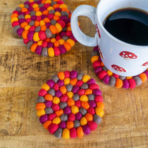 Friendsheep Coaster Falling Leaves Eco Coasters & Trivet
