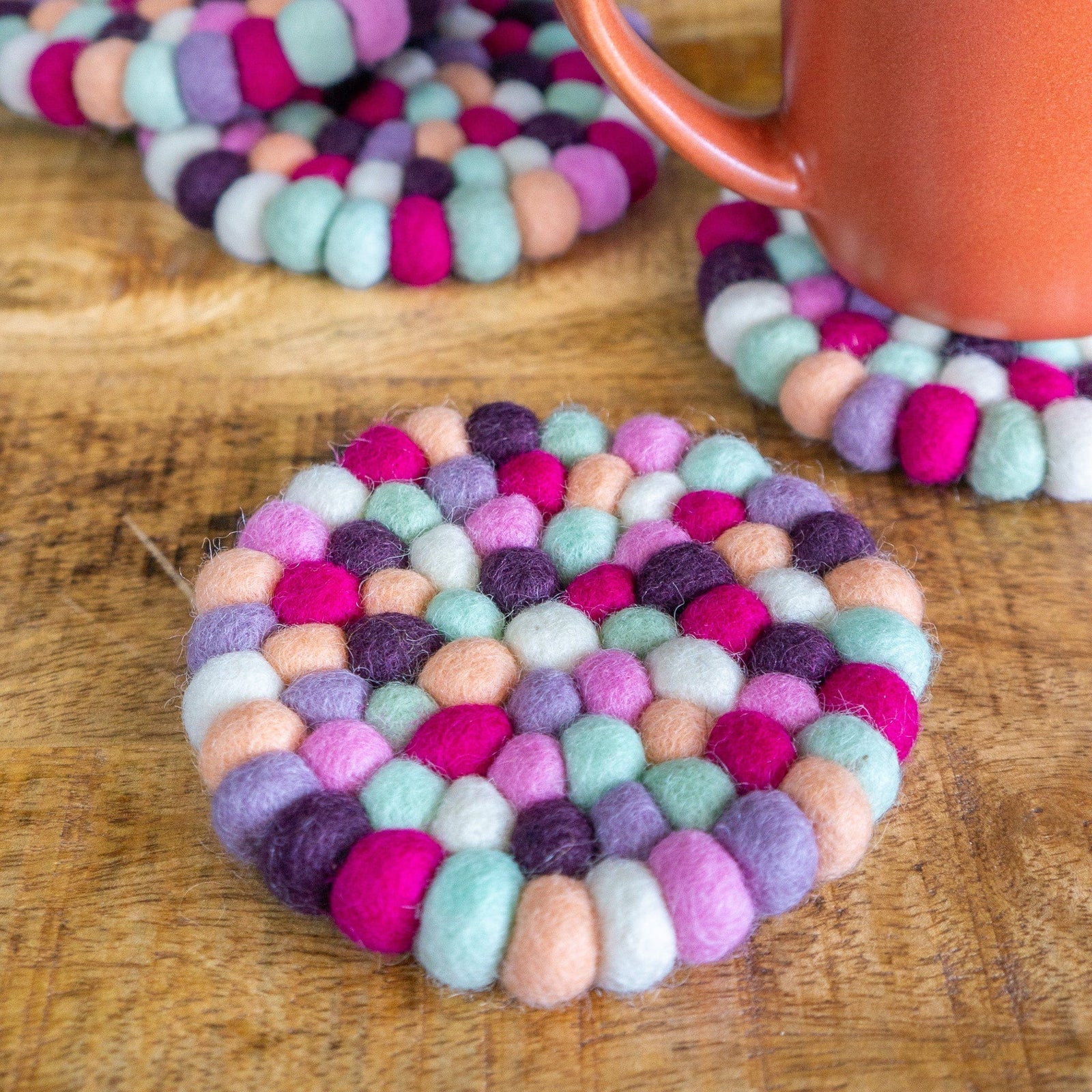 Friendsheep Coaster Eco Trivet Macarons Eco Coasters