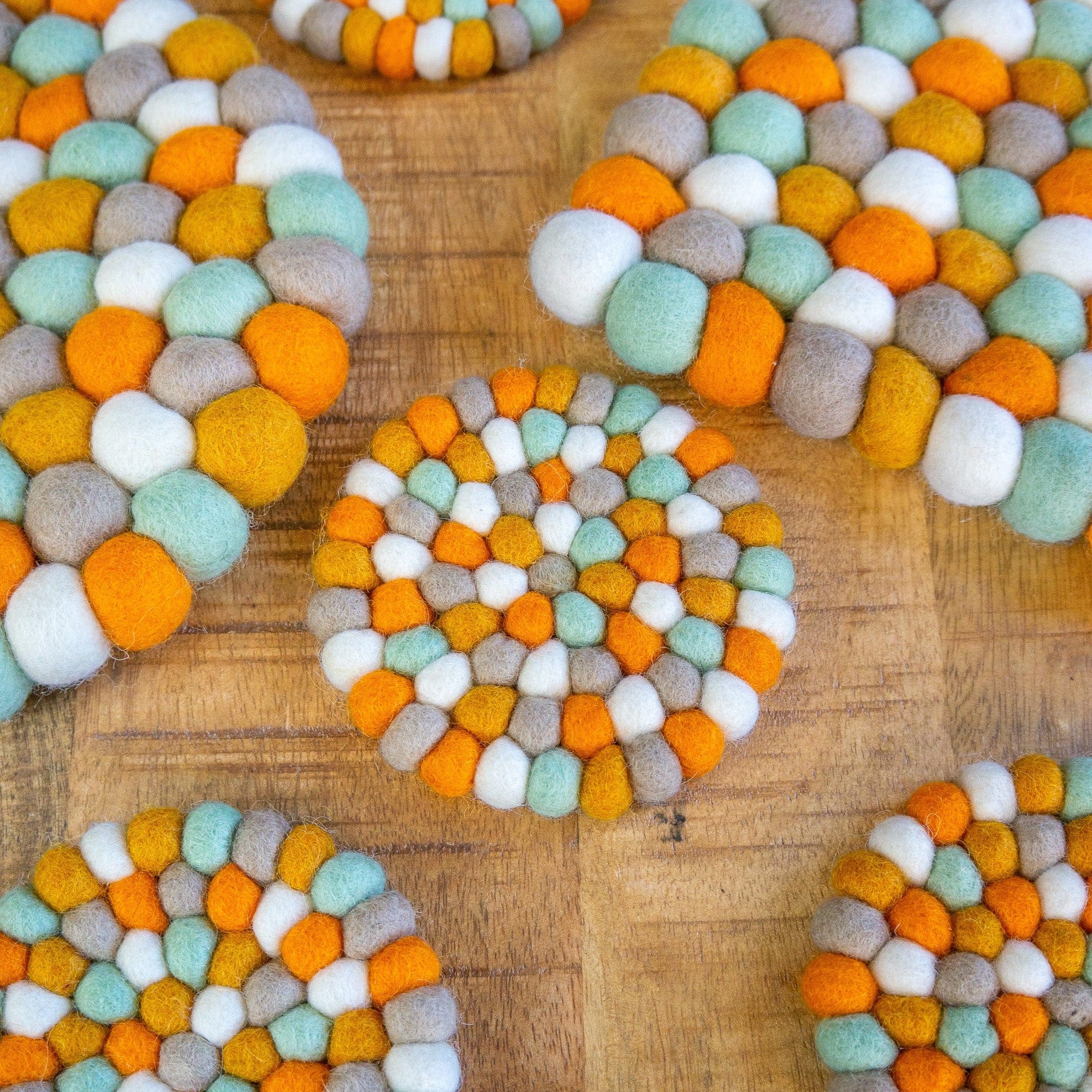 Friendsheep Coaster Pumpkin Patch Eco Coasters & Trivet