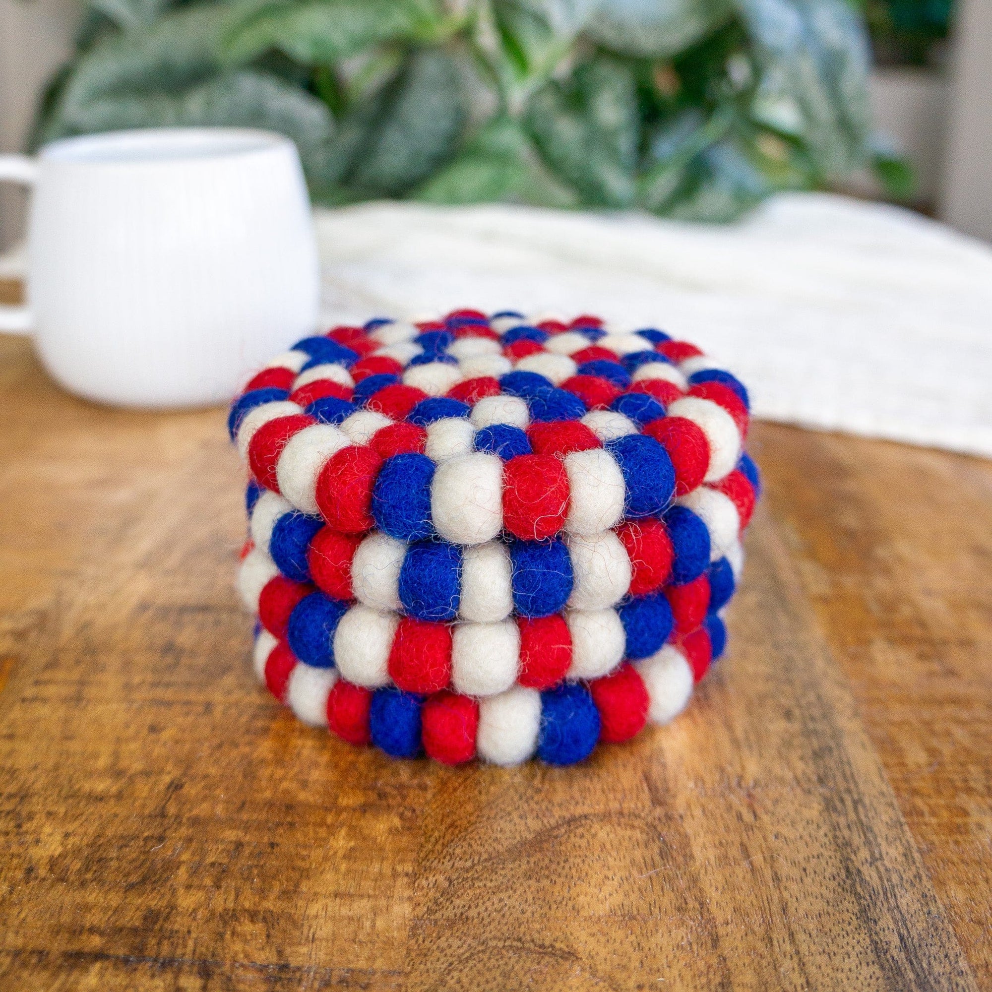 Friendsheep Coaster Red White and Blue Eco Coasters & Trivet