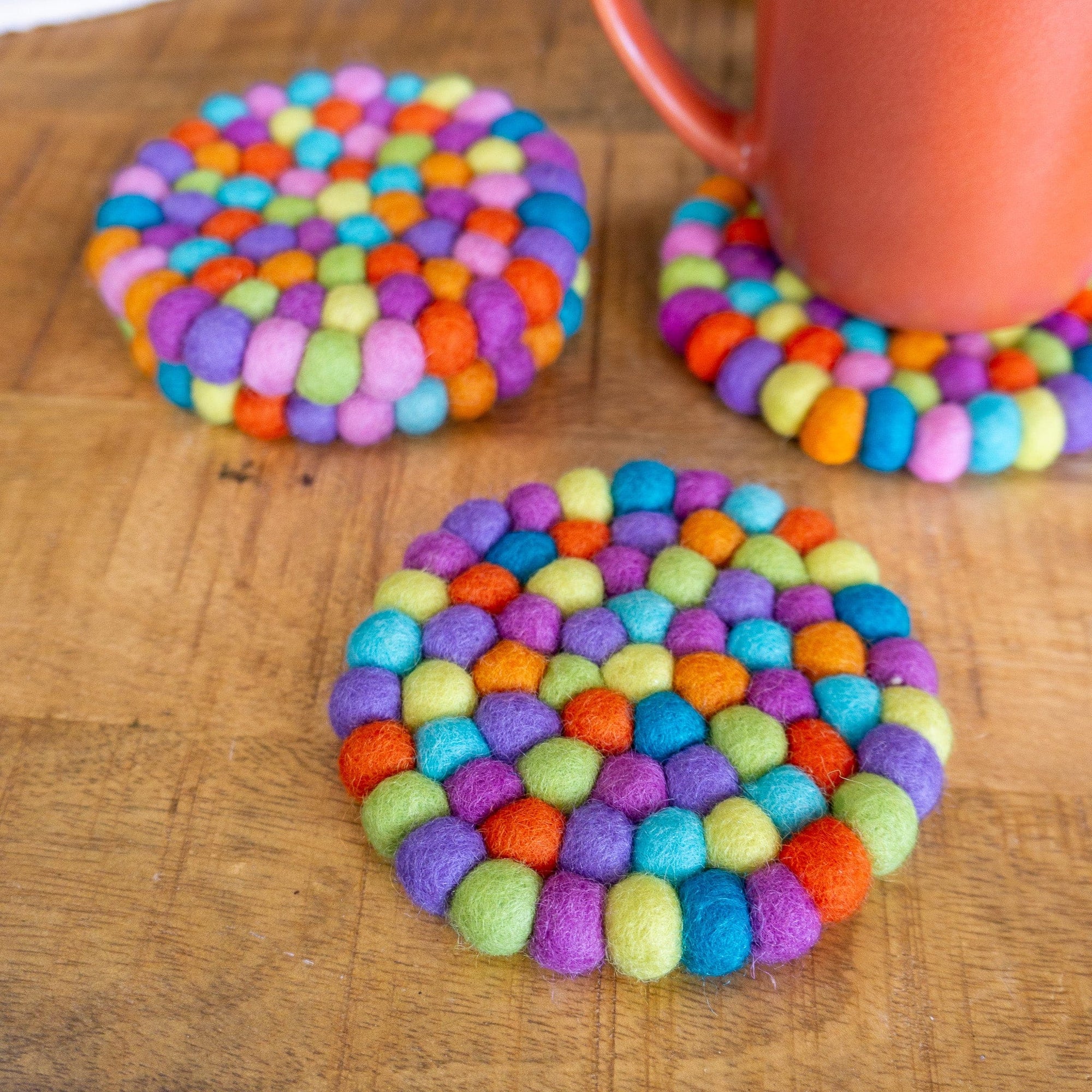 Friendsheep Coaster Shiny Happy Eco Coasters - Rainbow