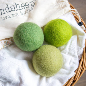 Friendsheep Eco Dryer Balls Avocado Green Trio
