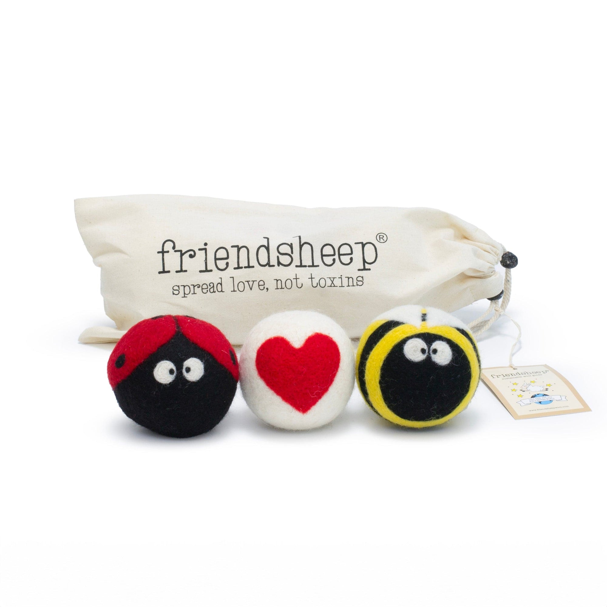 Friendsheep Eco Dryer Balls Buzz Trio