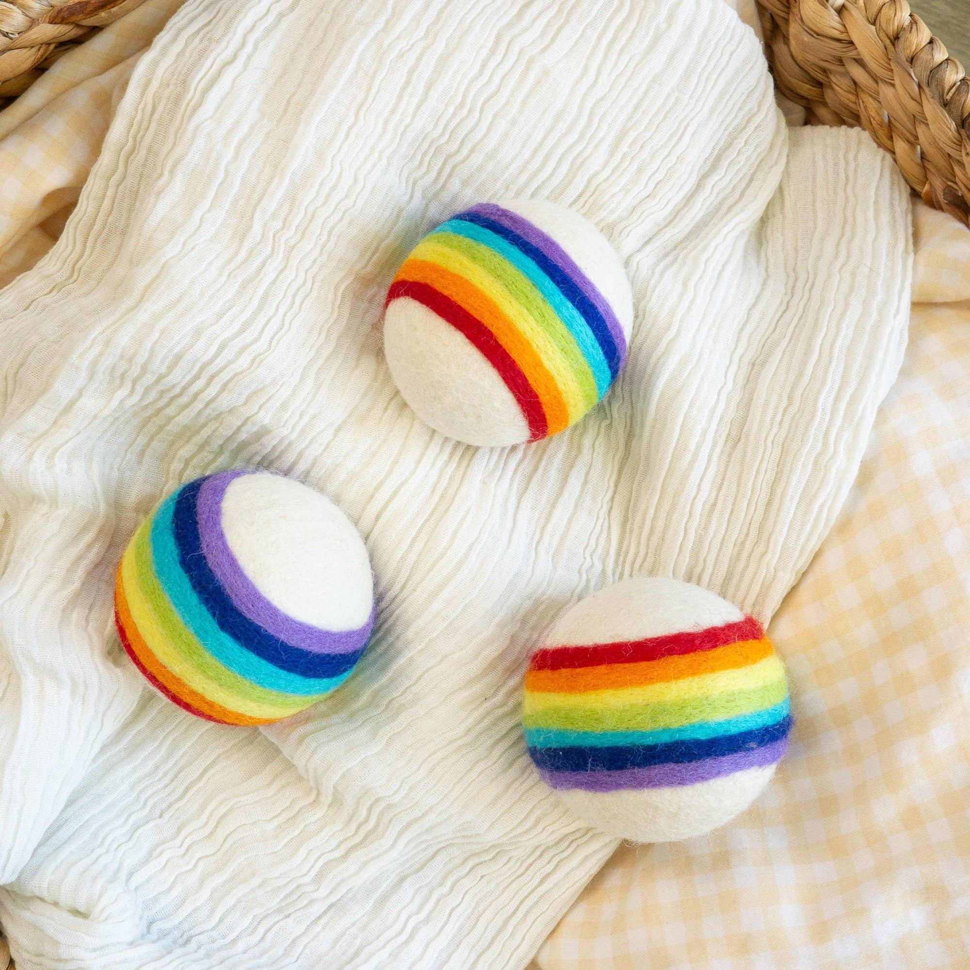 Friendsheep Eco Dryer Balls Classic Rainbow Trio