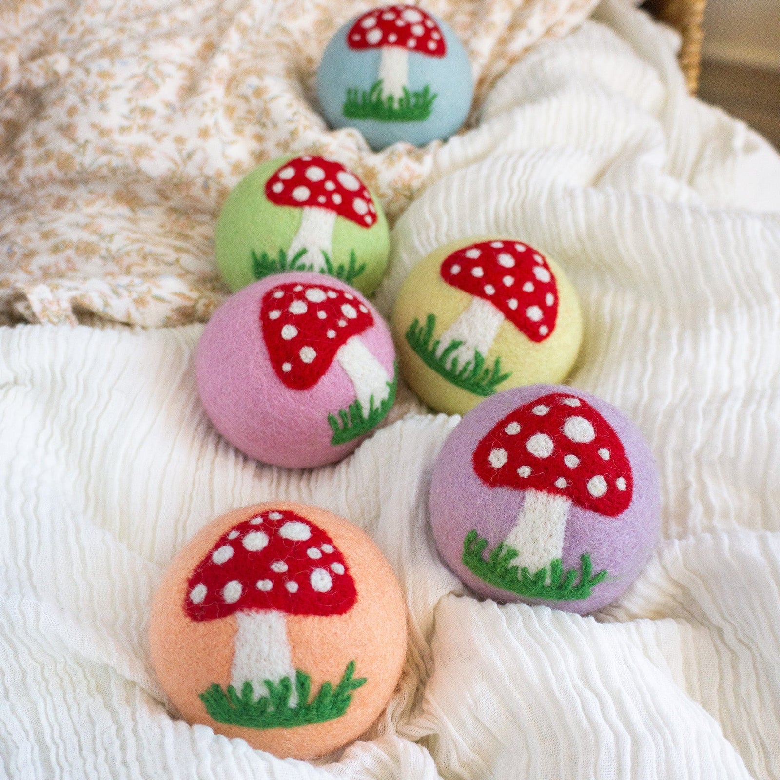 Friendsheep Eco Dryer Balls Enchanted Mushrooms - Limited Edition