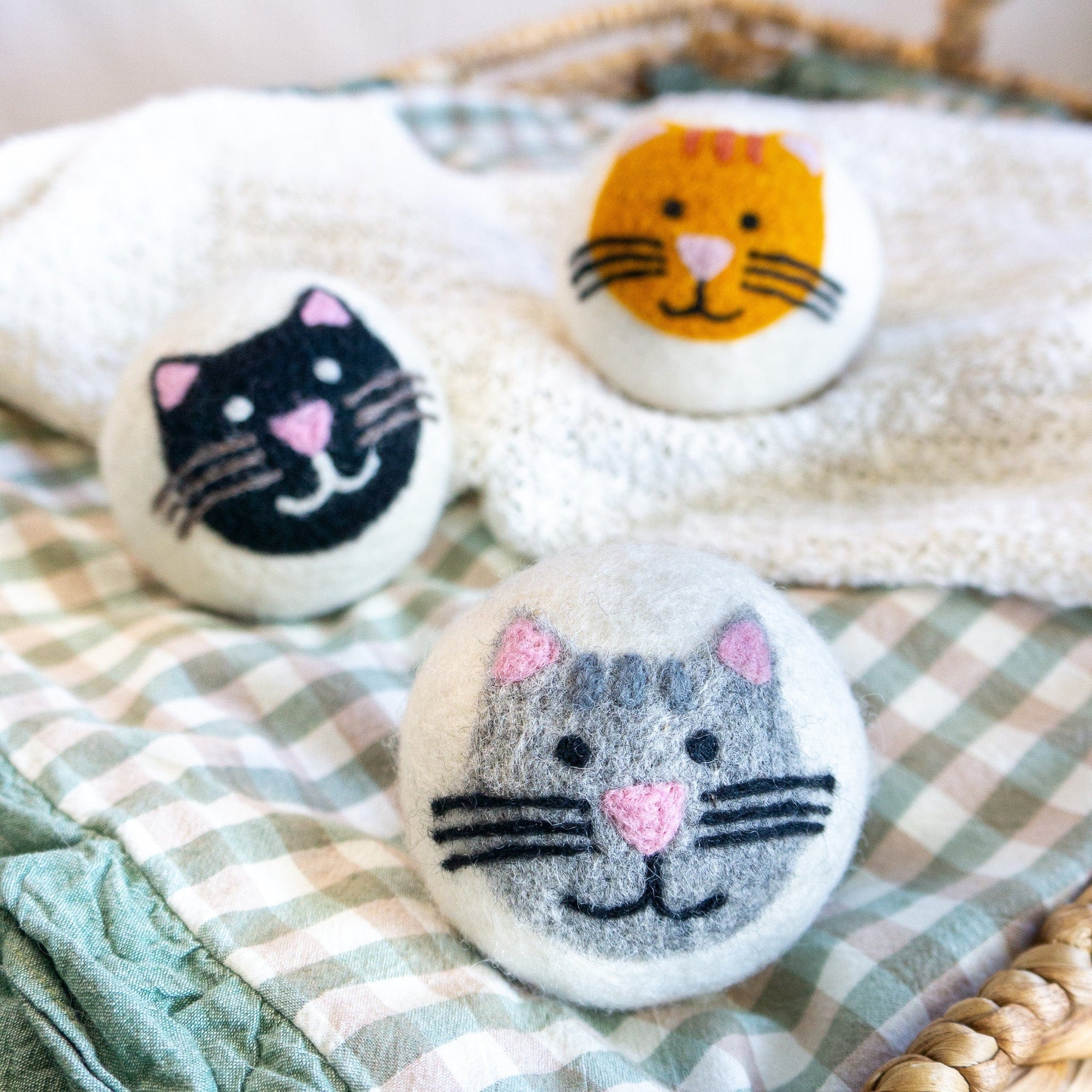 Friendsheep Eco Dryer Balls House Cats - Mix (Orange, Grey, Black) - Limited Edition