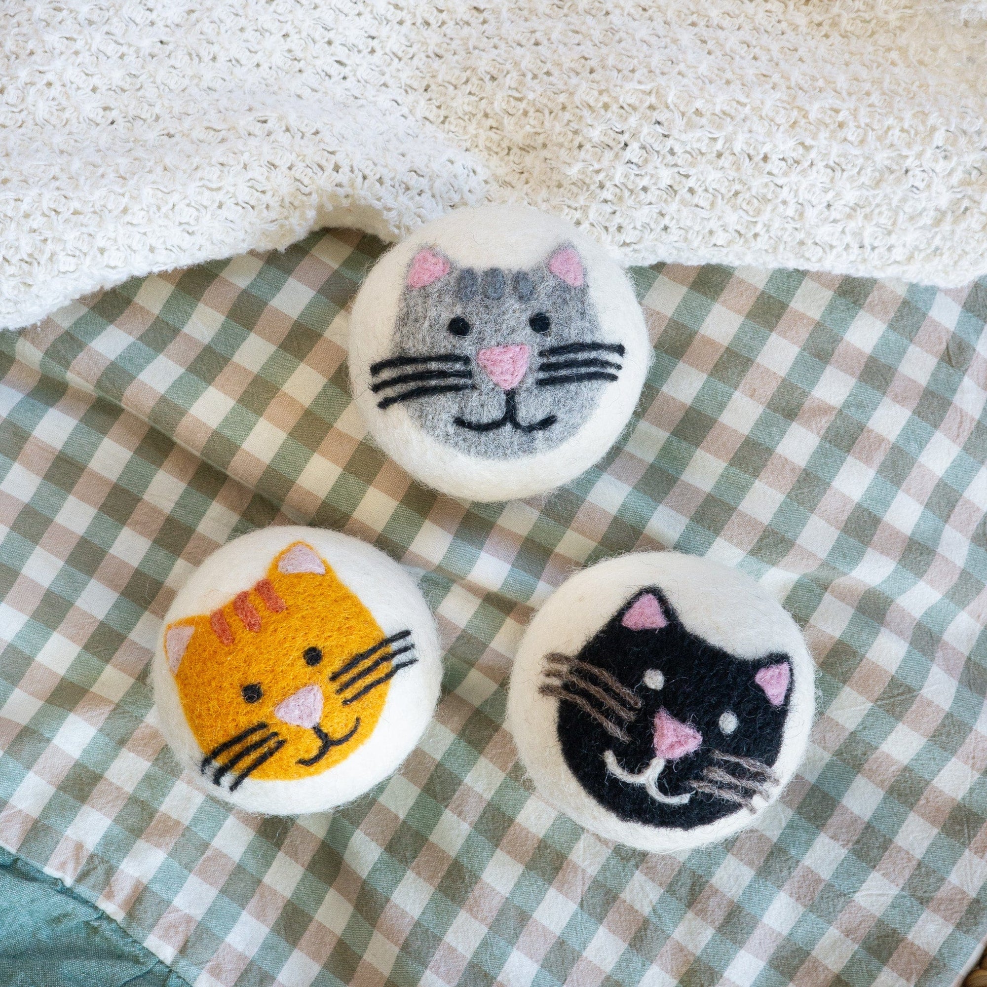 Friendsheep Eco Dryer Balls House Cats - Mix (Orange, Grey, Black) - Limited Edition