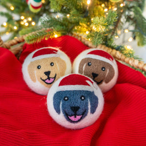 Friendsheep Eco Dryer Balls Jolly Dogs - Limited Santa's Hat Edition