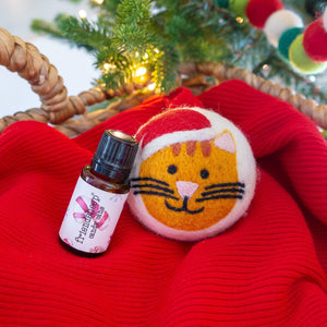 Friendsheep Eco Dryer Balls Jolly House Cats - Limited Santa's Hat Edition