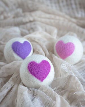 Friendsheep Eco Dryer Balls Lovely Day (Pink Hearts) Trio