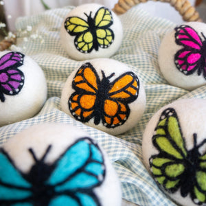 Friendsheep Eco Dryer Balls Sun Monarchs Butterfly Trio