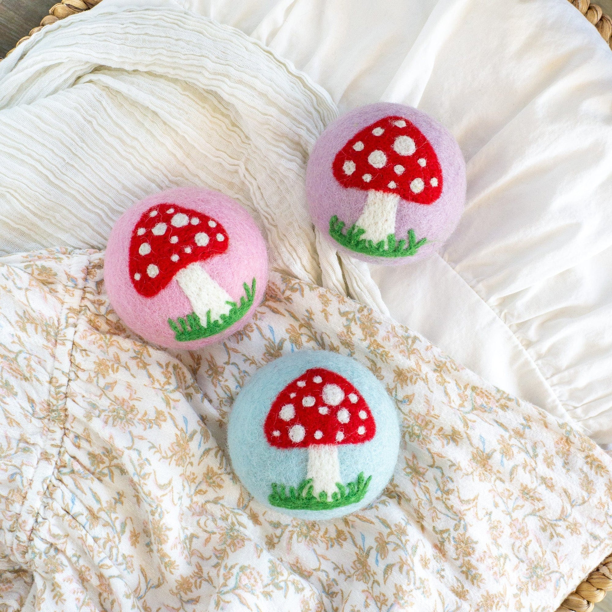 Friendsheep Eco Dryer Balls Twilight Mushroom Trio - Limited Edition