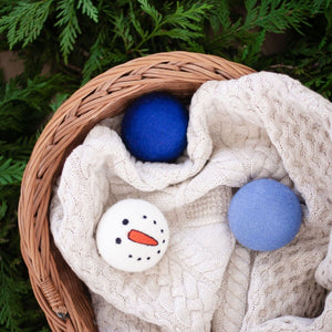 Friendsheep Eco Dryer Balls Vintage Holidays - Blue