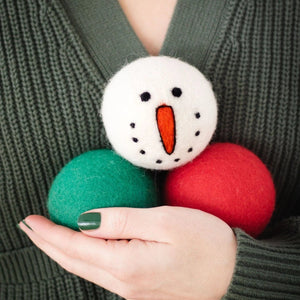 Friendsheep Eco Dryer Balls Vintage Holidays - Red